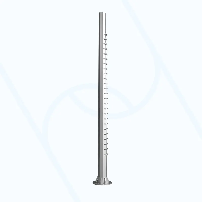 Hot-dip galvanized power equipment poles